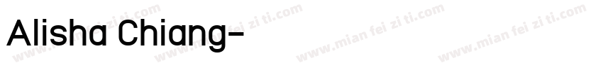 Alisha Chiang字体转换